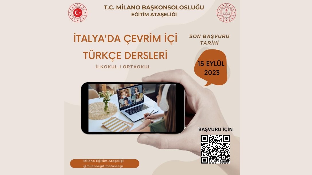 İtalya'da Çevrim İçi Türkçe Dersleri
